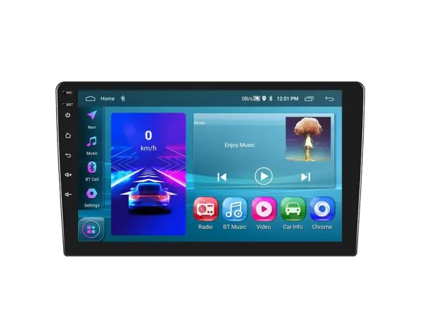 autoradio 10,1" lcd a3196 2gb+32gb android 13 s rameckem pro skoda superb 2 3/08-8/15