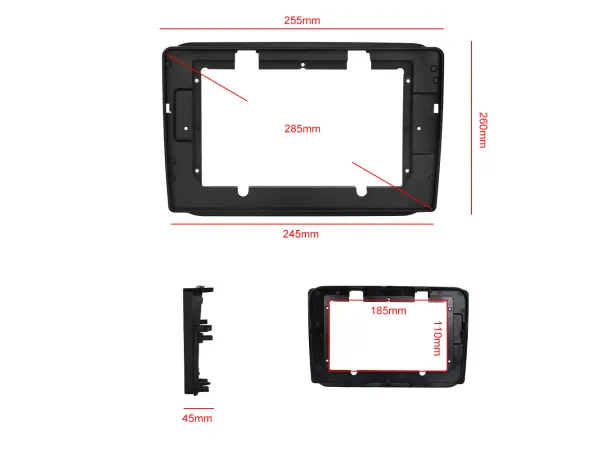 autoradio 10.1" lcd a2752 android 10 s rameckem pro skoda fabia 06-14, roomster 06-15