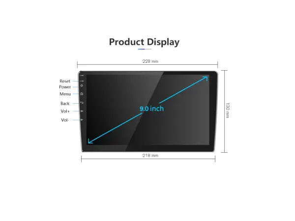 autoradio 9" lcd a3018 2gb+32gb android 11  s rameckem pro ford/focus 2004-2011