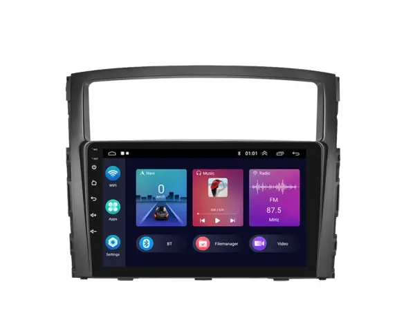 autoradio 9" lcd a3018  android 11 s rameckem a7332 pro mitsubishi pajero 2006-2017