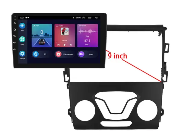 autoradio 9" lcd a3018 2gb+32gb android 11 s rameckem a7025 pro ford mondeo 2013