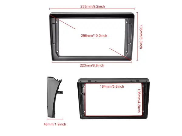 autoradio 9" lcd a3018 android 11 s rameckem a7688 pro peugeot 407 2004-2008 (stribrnoseda)