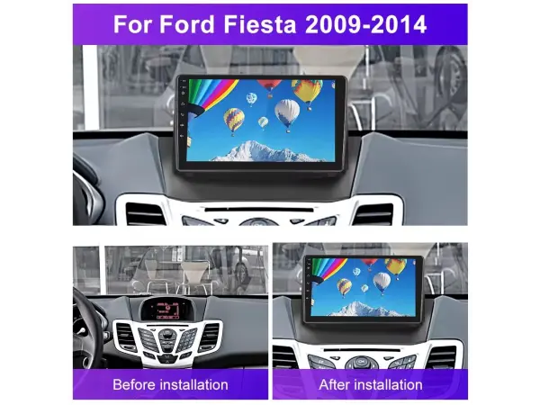 autoradio 9" lcd a3018 android 11 s rameckem  a7553 pro ford fiesta 2009-2014