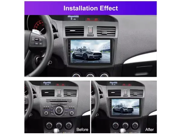 autoradio 9" lcd a3018 android 11 s rameckem  a7190 pro mazda 3 (2009-2013)