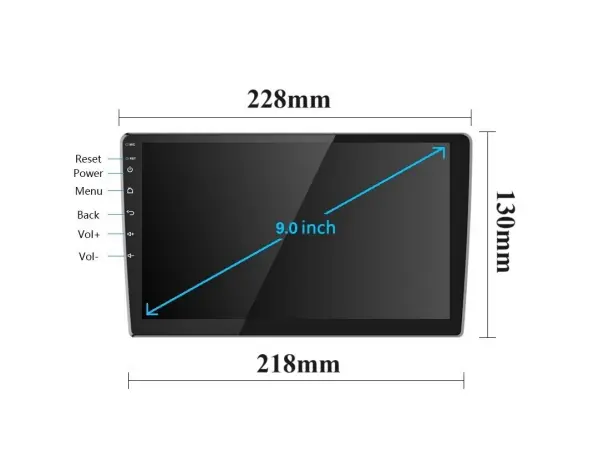 autoradio 9" lcd a3018 android 11 s rameckem  a7582 pro ford fiesta 2006-2011