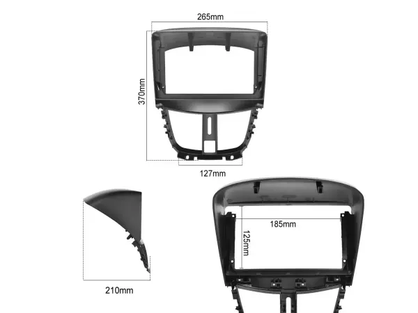 autoradio 9" lcd a3018 android 11 s rameckem a7210 pro autoradio 9" pro peugeot 207 (2009-2013)