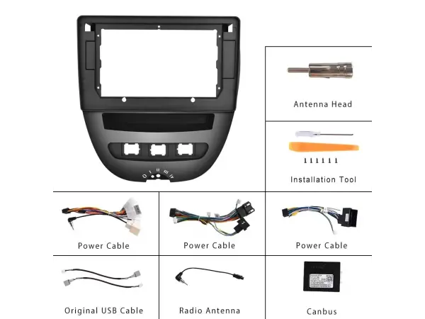 autoradio 10,1" lcd a3196 android 13 s rameckem a7281 pro toyota, peugeot, citroen