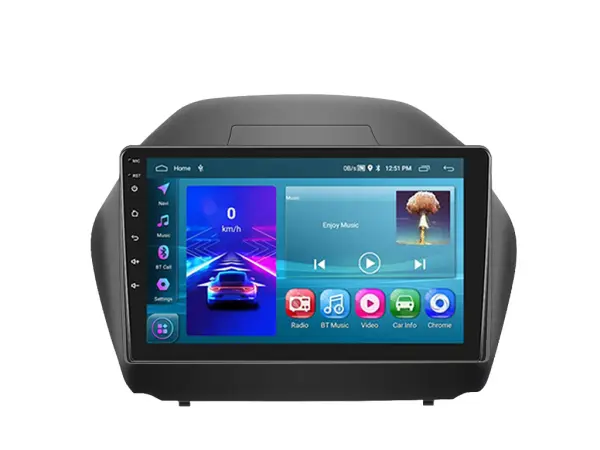autoradio 10,1" lcd a3196 android 13 s rameckem  a7146  pro hyundai ix35 2010-2015 (matna cerna)