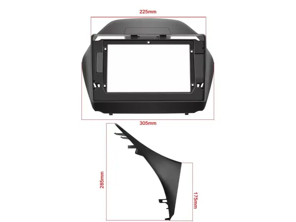 autoradio 10,1" lcd a3196 android 13 s rameckem  a7146  pro hyundai ix35 2010-2015 (matna cerna)