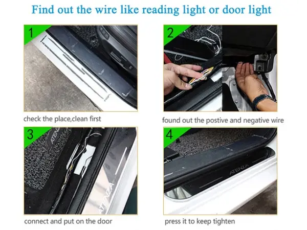 4x led dynamicke prahove listy predni i zadni pro audi a7 