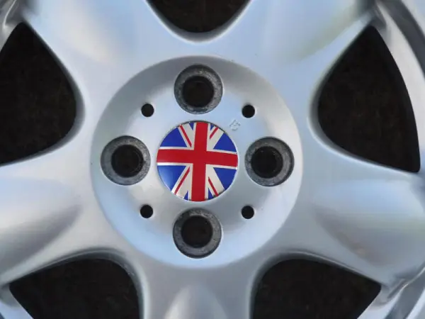 poklicka pro alu bmw mini cooper vnejsi Ø 54mm, stredova krytka s britskou vlajkou