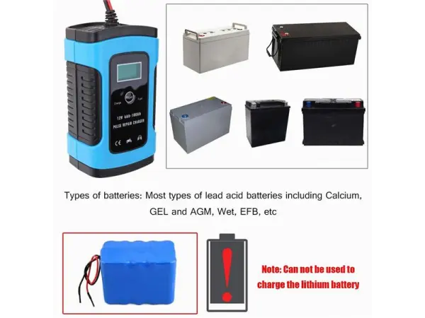 automaticka inteligentni rychlonabijeci nabijecka w2066yweu baterii 12v 6a pro automobily