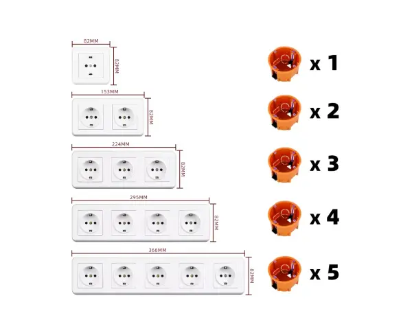 unic elektricka zasuvka 230v bila plast