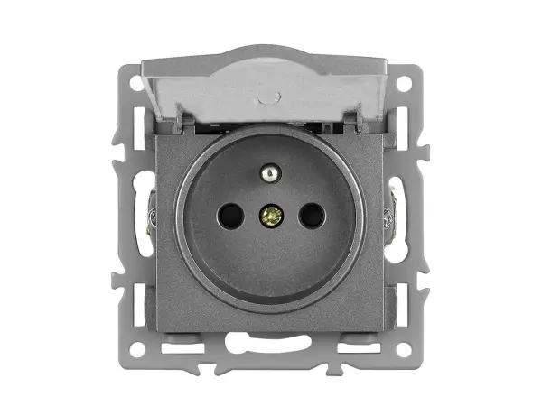 unic elektricka zasuvka 230v s krytem, seda plast