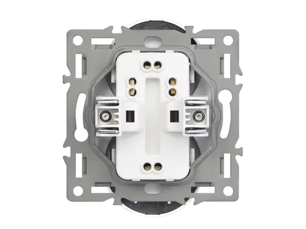 unic elektricka dvojzasuvka 2x230v seda plast