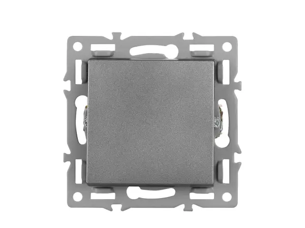 unic elektricka zasuvka (230v+2xusb 5v/2,1a) + vypinac jednopolovy c.1, v ramecku 153mm, plast sedy