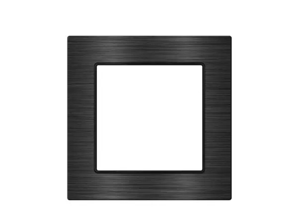 unic dvojvypinac stridavy-schodistovy c.5b 6+6 v ramecku 82mm, slitina hliniku cerny