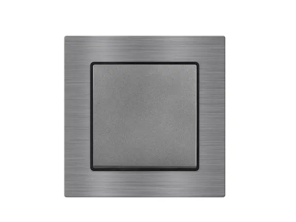 unic vypinac jednopolovy c.1 v ramecku 82mm, slitina hliniku sedy