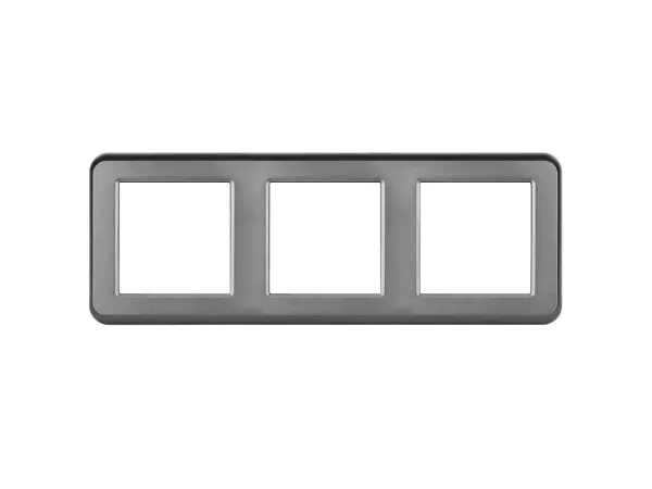 unic ramecek 224mm pro 3 moduly plast sedy