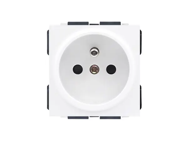 sran 4 zasuvka 2x230v+usb 5v/2,1a + 2x230v bily plast