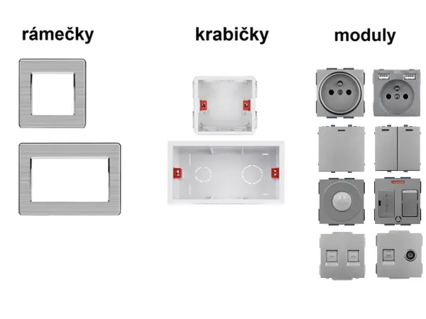 sran wifi dvojvypinac v ramecku nerez ocel