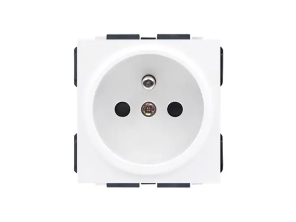 sran elektricka zasuvka 230v+2xrj45 zasuvka 2xrj45 v sirokem ramecku 172mm, sklo bily