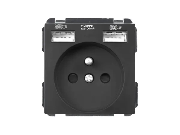 sran elektricka zasuvka 230v+2*usb+ai wifi vypinac cerna sklo
