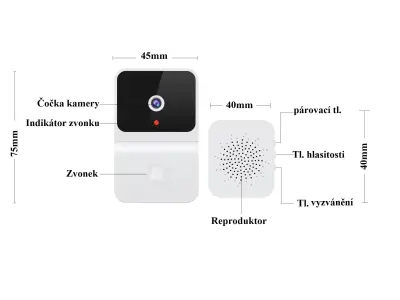 Tuya Smart WiFi zvonek s kamerou b�l�