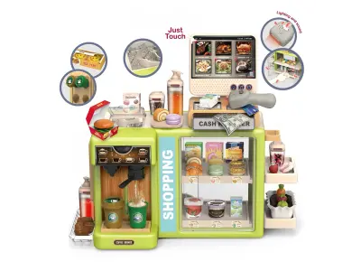 D�tsk� interaktivn� pokladna 3v1: Kav�rna, Supermarket a Fast Food