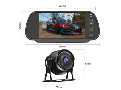 Parkovac� set A3005, 7" LCD monitor ve zp�tn�m zrc�tku  s 1080P HD kamerou