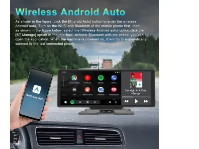 Multifunk�n� LCD Display 10" A3247 s CarPlay & Android Auto � V� chytr� spole�n�k na cesty