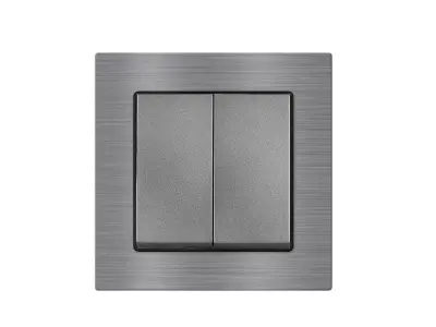 UNIC Dvojvyp�na� lustrov� s�riov� �.5 v r�me�ku 82mm, slitina hlin�ku �ed�