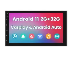 2DIN Autor�dio 7" A3017 2GB+32GB Android 11 s CarPlay, Android Auto, GPS WIFI BT FM - 2270 K�