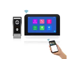 Tuya Smart Digitaln� zvonek PST-DB10 2,0 MP, 7palcov� dotykov� Wi-Fi monitor, Detekce pohybu 1080P - 4988 K�