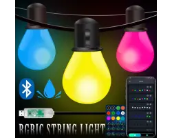 Tuya Smart WiFi G40W Venkovn� sv�teln� �et�z s magick�mi barvami - 15m - 1199 K�