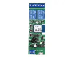 Tuya Smart 2kan�lov� sp�na� Wi-Fi+RF 433Mhz p�ij�ma� 7-32V PST-TYWR-2CH+RF - 980 K�