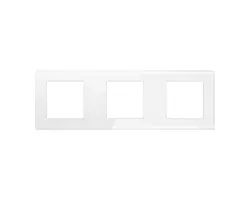 SRAN b�l� sklo r�me�ek pro 3 moduly  - 70 K�