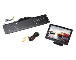 Parkovac� set LCD 5" + Kamera A3723 AHD/CVBS 7 LED v dr��ku SPZ - 1558 K�
