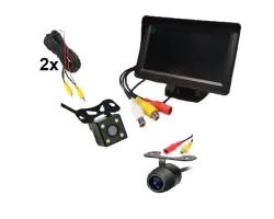 Parkovac� set LCD 4,3" + kamera 4 LED + p�edn� kamera - 1006 K�