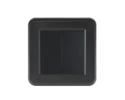 UNIC Dvojvyp�na� st��dav�-schodi��ov� �.5B 6+6 v r�me�ku 82mm, plast �ern� - 94 K�