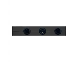 VoltLine povrchov� z�suvkov� li�ta 80cm �ern� v�etn� z�suvkov�ch modul� - 1642 K�