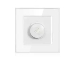 SRAN vyp�na� s regul�torem pro v�tr�k/ventilaci v�etn� r�me�ku, sklo b�l� - 68 K�