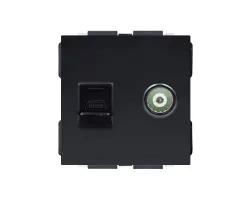 SRAN �ern� Modul MDNRJ45+TV Z�suvka RJ45+TV do r�me�ku - 38 K�