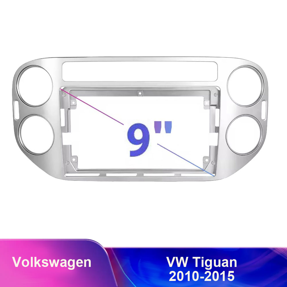 Redukn rmeek A7094 pro autordio 9" pro VW Tiguan 2010-2015 stbrn