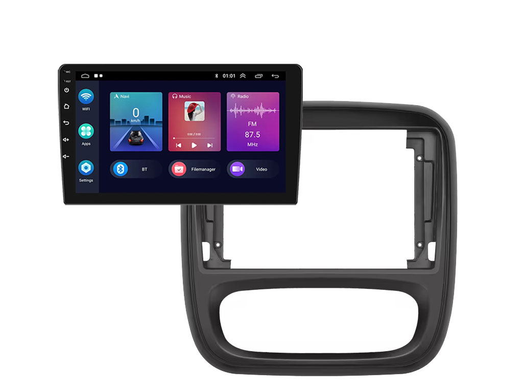 2DIN Autordio 9" LCD A3018 Android 11 s rmekem A7288 pro TRAFIC/Opel VIVARO left hand 2015