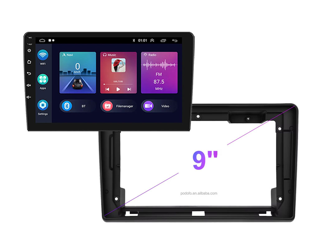 2DIN Autordio 9" LCD A3018 Android 11 s rmekem A7616 pro Fiat/Citroen/Peugeot 2011
